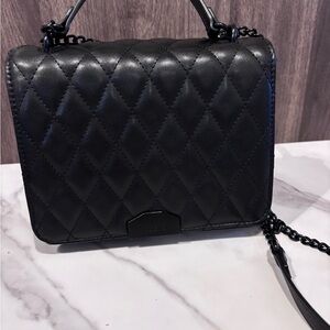 Aldo Black Quilted Crossbody Bag